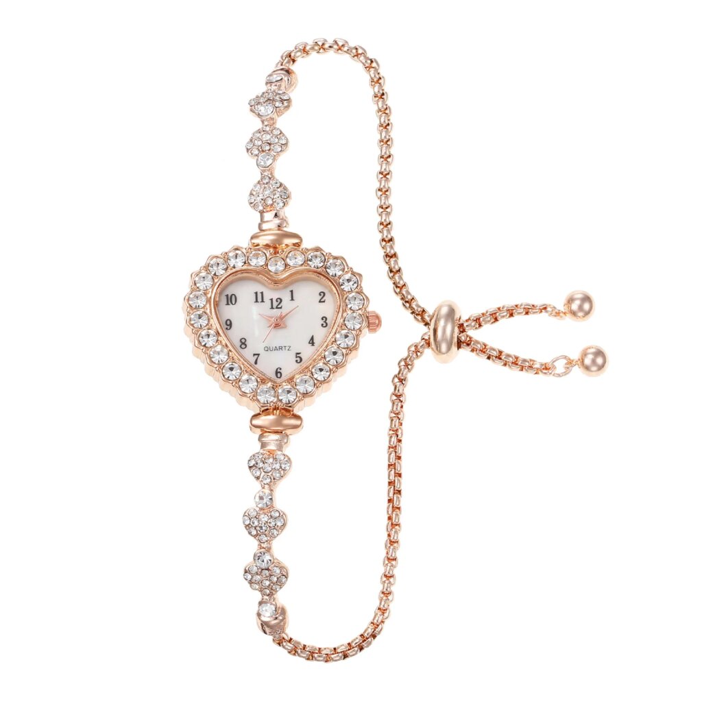 The Sweetheart Sparkle Heart-Shaped Watch